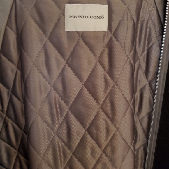 Mens Full Length Overcoat with Liner Pronto Uomo 44r - Picture 4 of 6